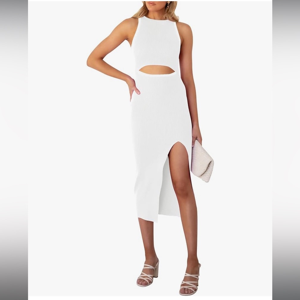 white knit dress, never worn